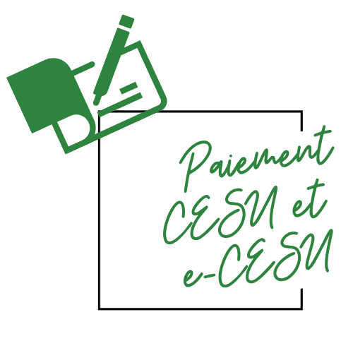 Paiement accepté en chèque CESU et e-CESU