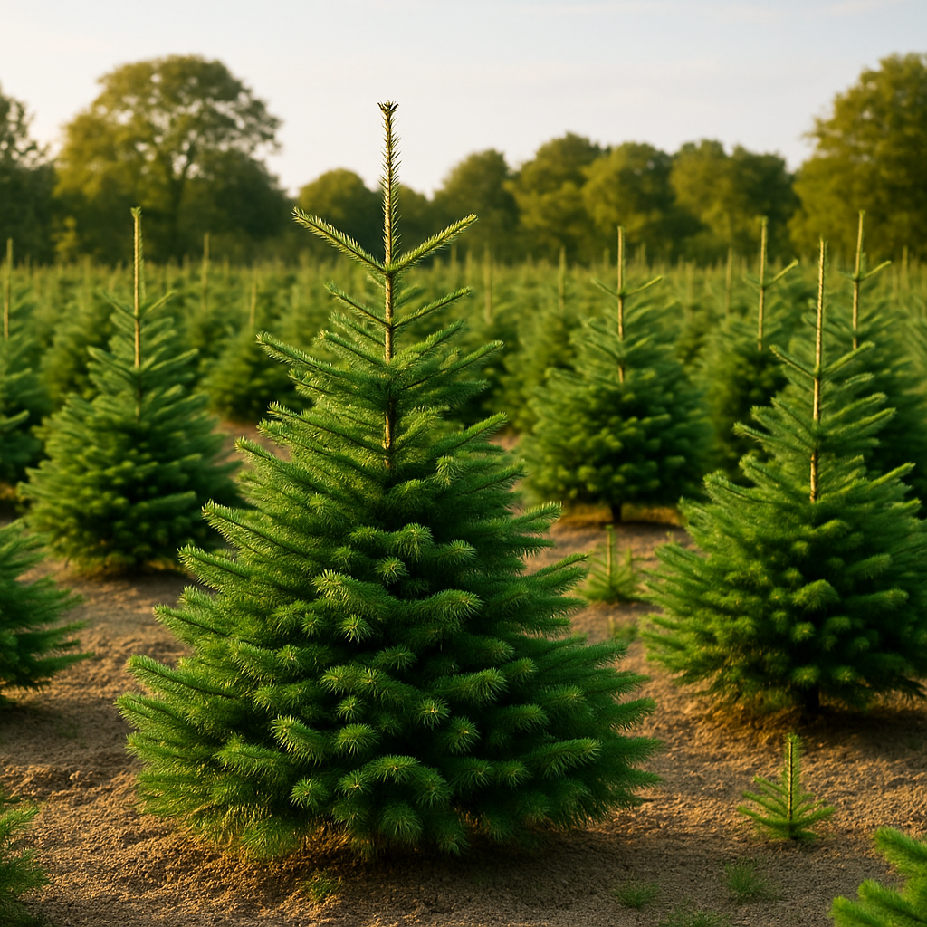 Plantation de sapins de Noël en pleine terre à Carbonne